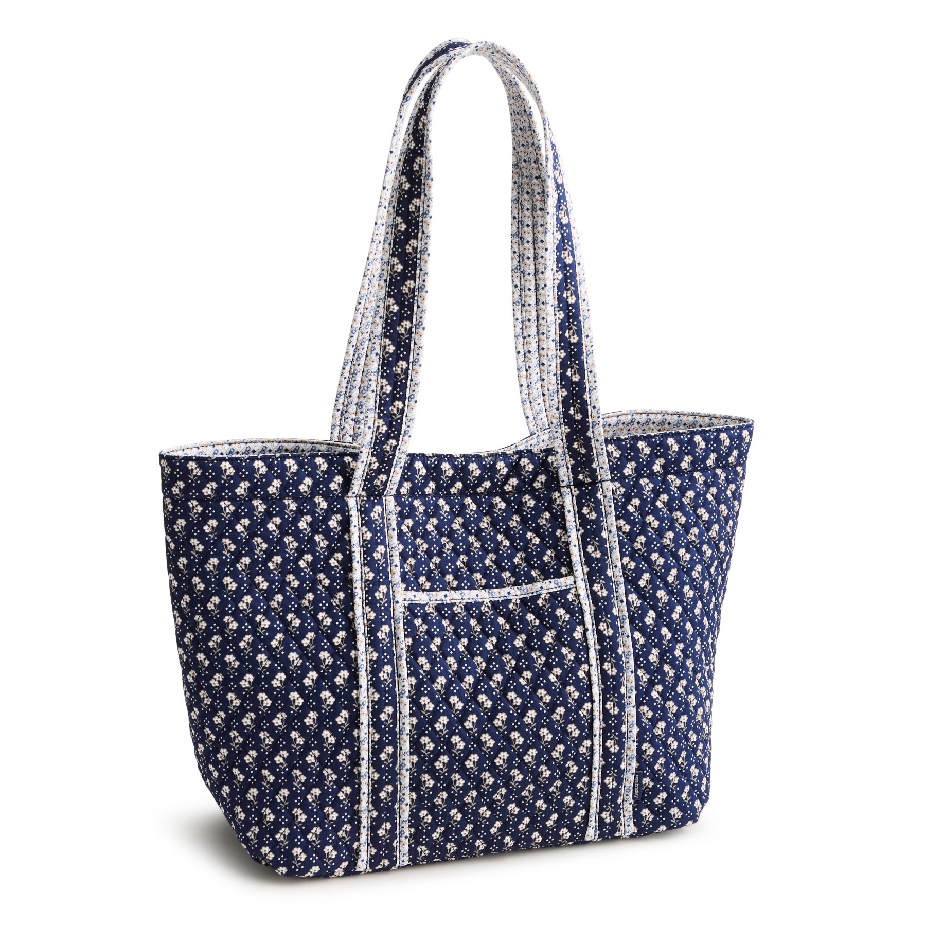 Vera Bradley Reversible | Hathaway Tote in Premium Cotton | Rachel Ditsy Peacoat