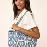 Vera Bradley Small Original Vera Tote | Cambridge Blues - Juli's Wearable Art