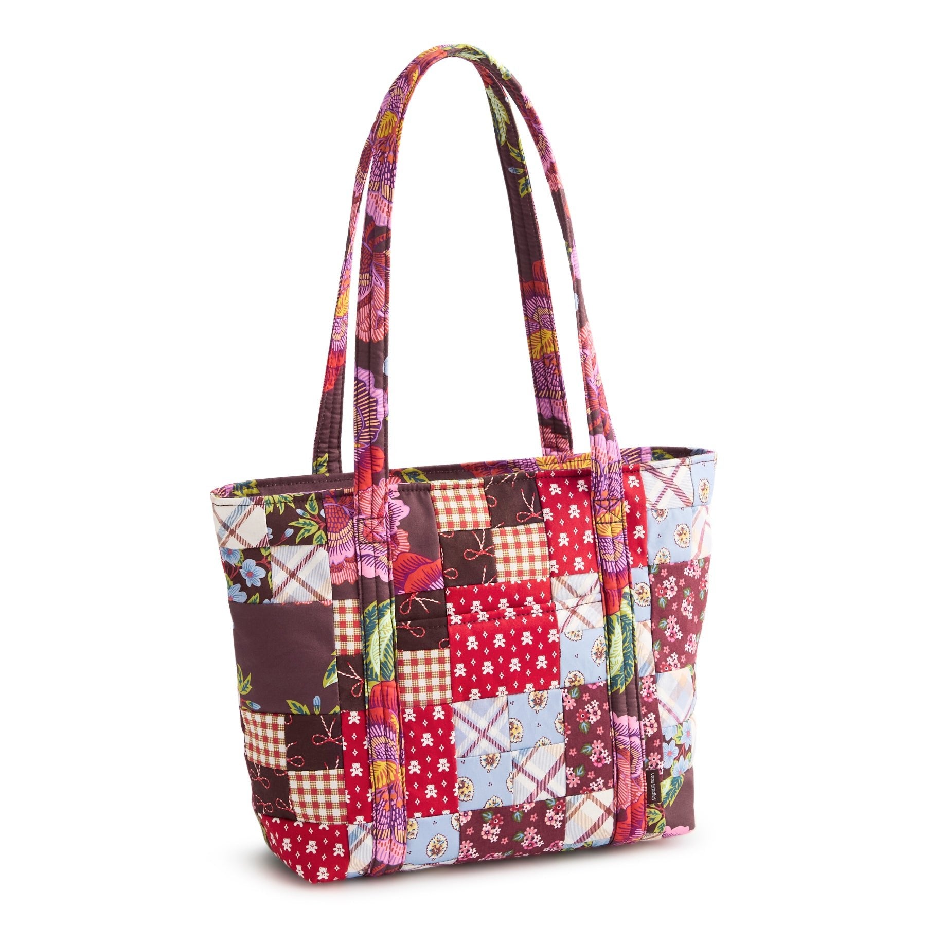 Vera Bradley Small Original Vera Tote | Festive Check Patchwork