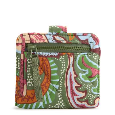 Vera Bradley Small Tab Wallet in Featherweight - Leaf Me Not Paisley - Juli's Wearable Art