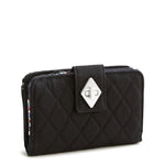 Vera Bradley Small Turnlock Wallet | Premium Cotton | Moonless Night - Juli's Wearable Art