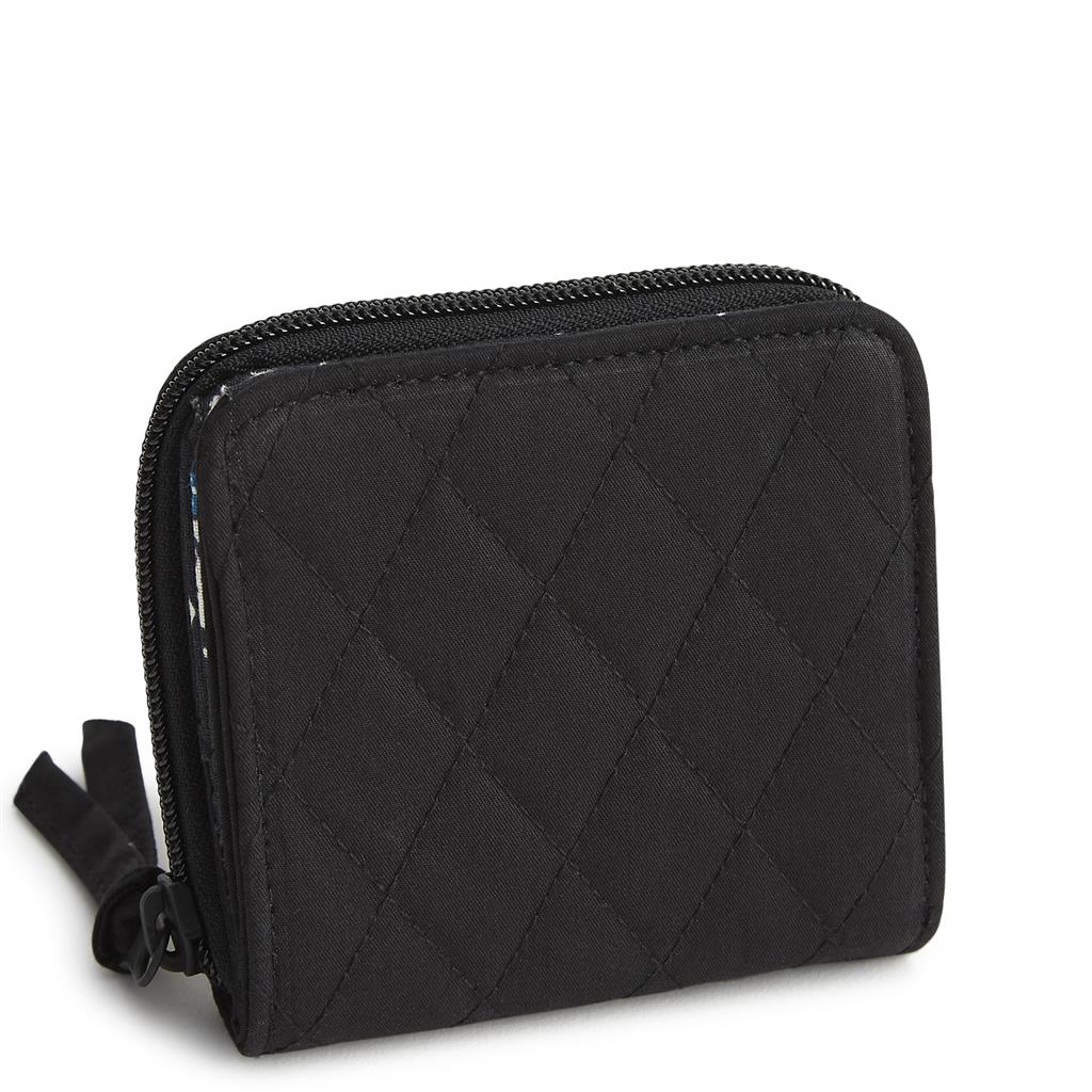 Vera Bradley Small Zip-Around Wallet in Polyester Twill - Moonless Night