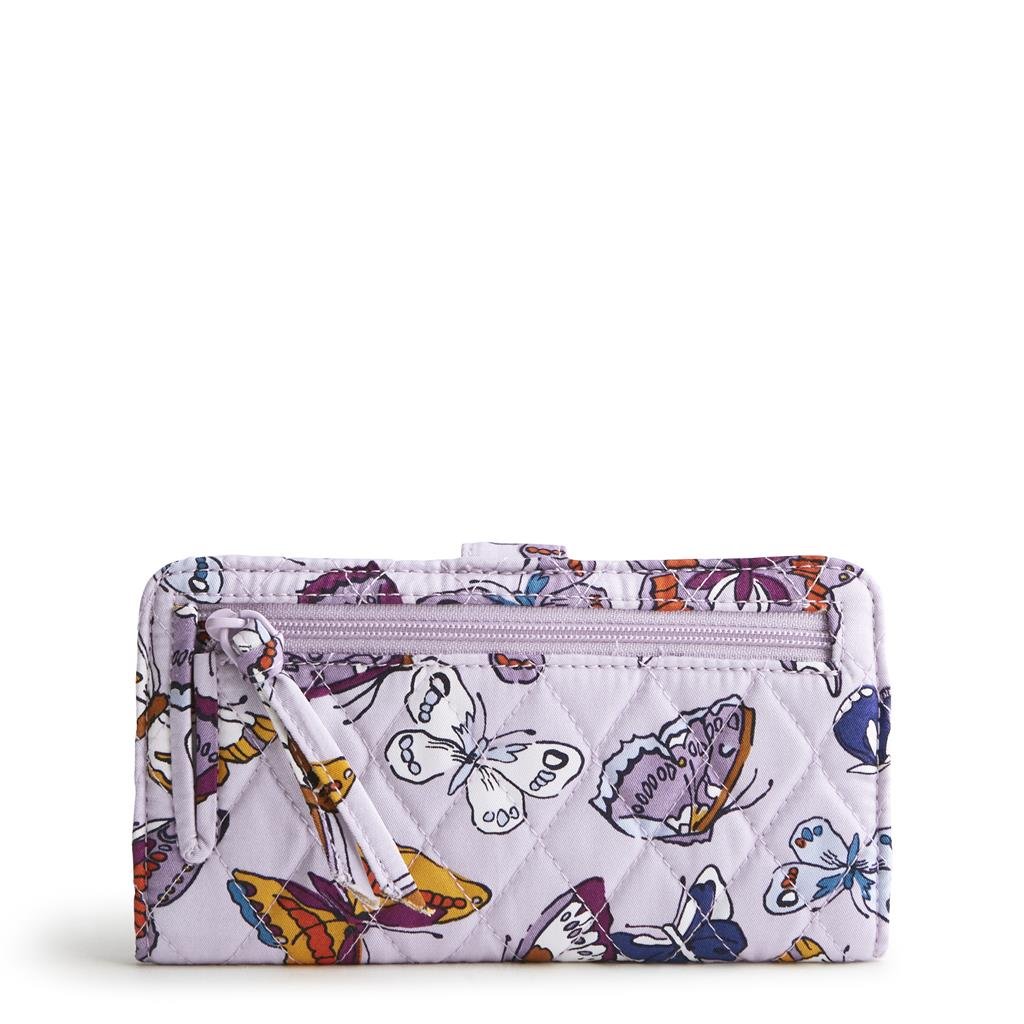 Vera Bradley Tab Wallet in Cotton Gabardine - Wing in Flight Butterflies