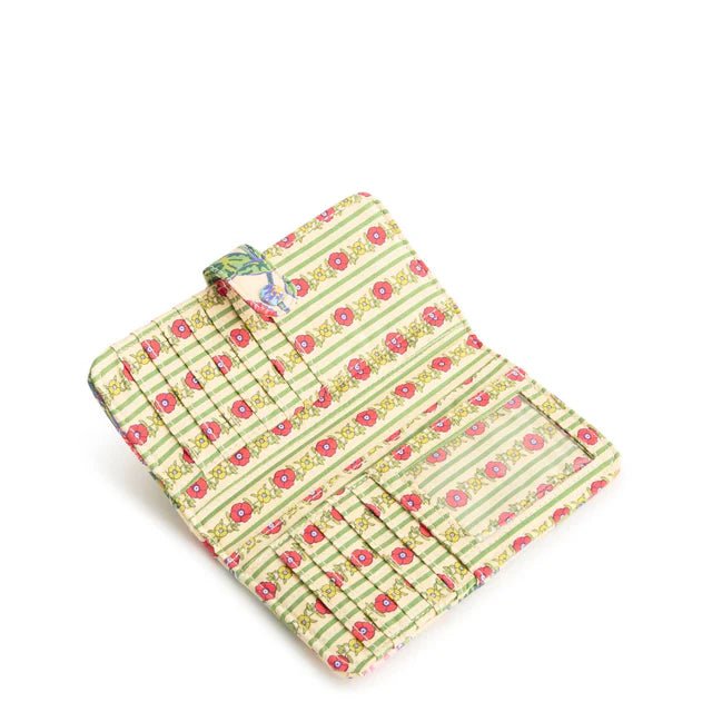 Vera Bradley Tab Wallet | Premium Cotton | All The Pretty Wildflowers - Juli's Wearable Art