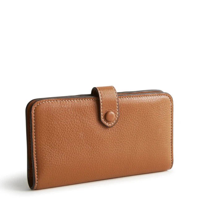 Vera Bradley Tab Wallet - Roasted Pecan in Leather - Juli's Wearable Art
