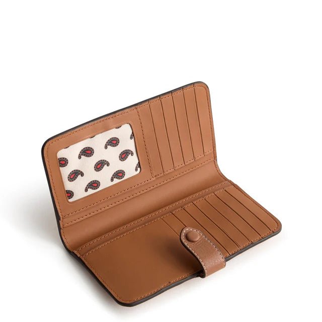 Vera Bradley Tab Wallet - Roasted Pecan in Leather - Juli's Wearable Art