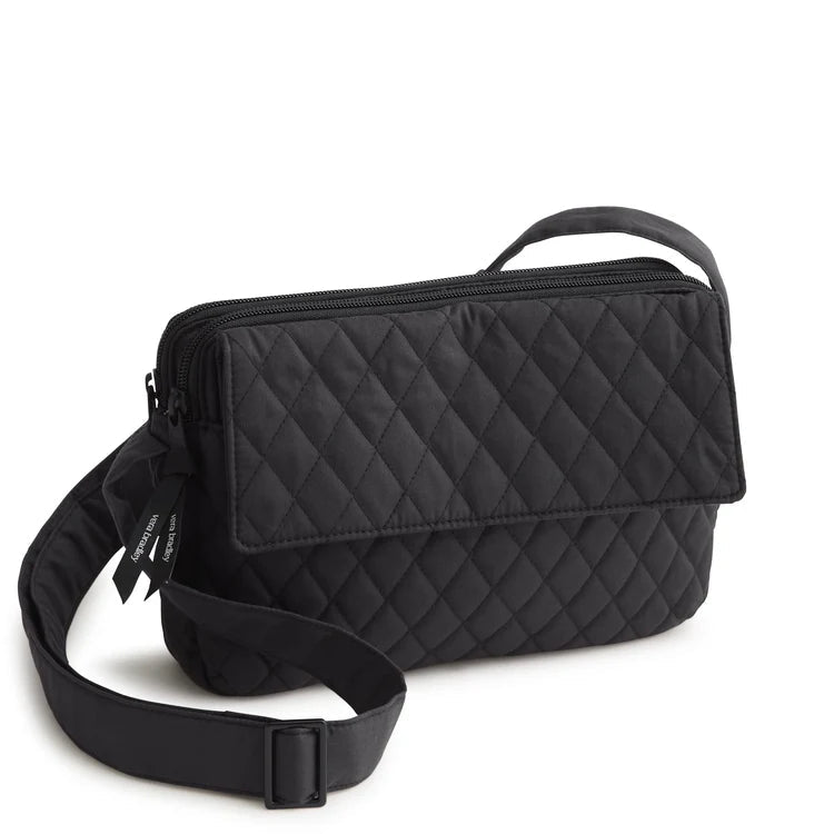 Vera Bradley Tasha Triple Compartment Crossbody | Premium Cotton | Moonless Night