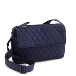 Vera Bradley Tasha Triple Compartment Crossbody | Premium Cotton | Peacoat - Juli's Wearable Art