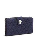 Vera Bradley Turnlock Wallet | Premium Cotton | Peacoat - Juli's Wearable Art