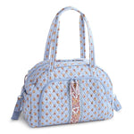 Vera Bradley Weekender Travel Bag | Premium Cotton | Blue Leaf - Juli's Wearable Art