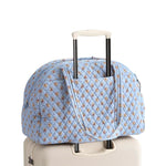 Vera Bradley Weekender Travel Bag | Premium Cotton | Blue Leaf - Juli's Wearable Art