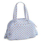 Vera Bradley Weekender Travel Bag | Premium Cotton | Blue Leaf - Juli's Wearable Art