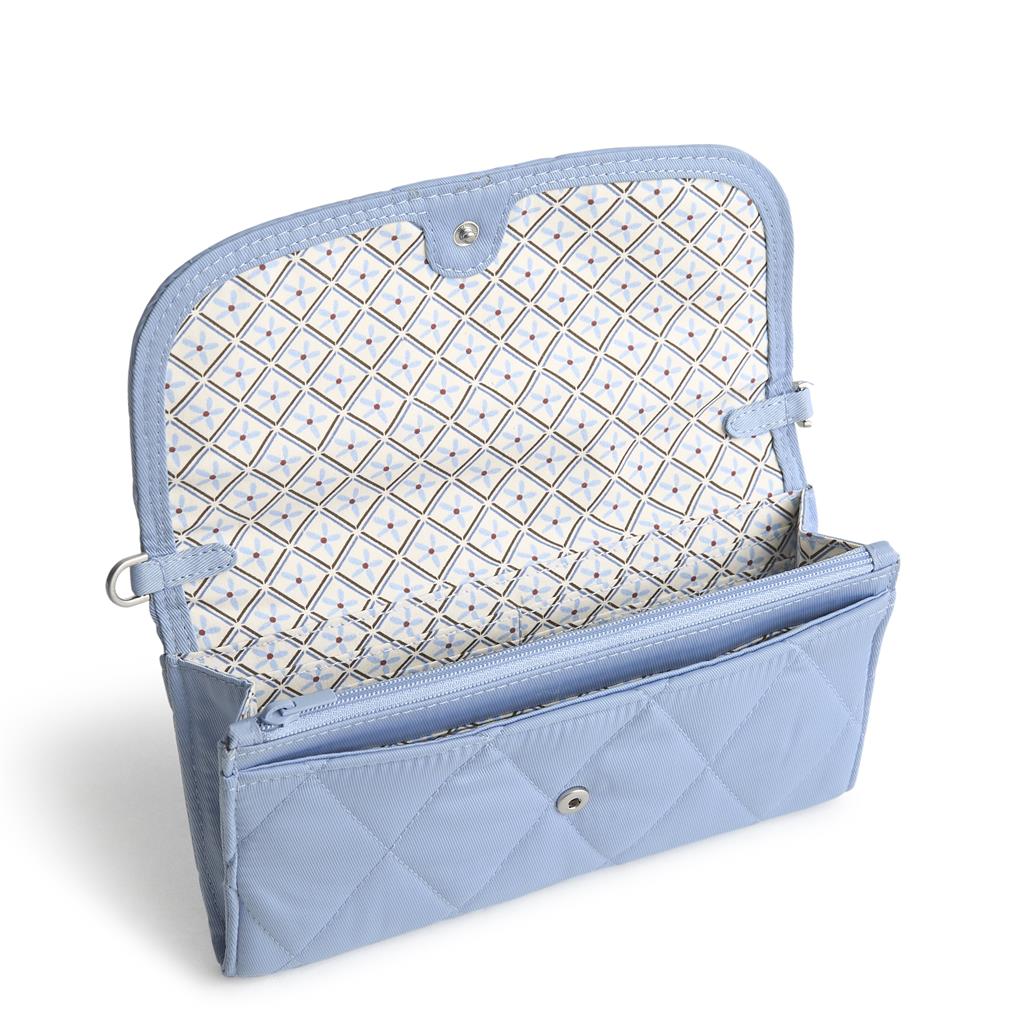 Vera Bradley Wildwood Wallet Crossbody in Polyester Twill - Soft Chambray - Juli's Wearable Art