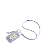 Vera Bradley Zip ID Breakaway Lanyard - Chambray in Premium cotton - Juli's Wearable Art