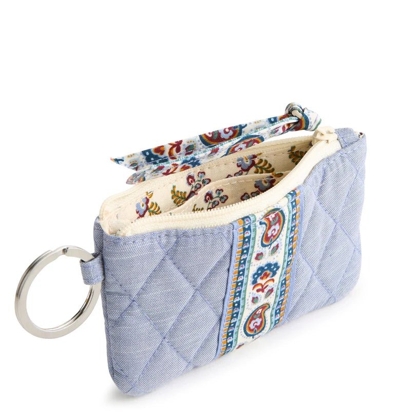Vera Bradley Zip ID Breakaway Lanyard - Chambray in Premium cotton - Juli's Wearable Art