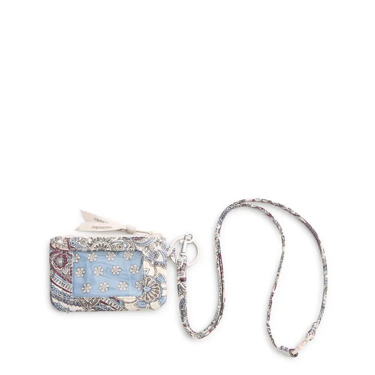 Vera Bradley Zip ID Pouch w/Breakaway Lanyard | Neutral Rhapsody - Juli's Wearable Art