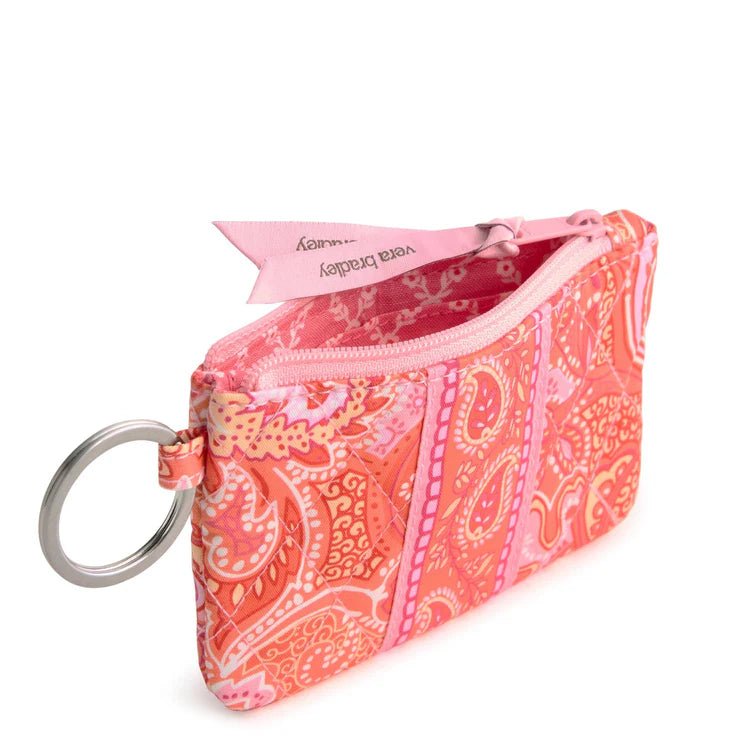 Vera Bradley Zip ID Pouch w/Breakaway Lanyard | Sherbet Paisley - Juli's Wearable Art