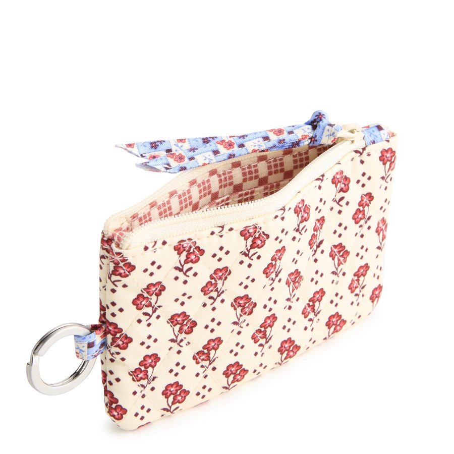 Vera Bradley Zip ID Pouch with Breakaway Lanyard – Rachel Ditsy in Premium Cotton - Juli's Wearable Art