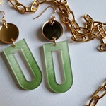 Verdant Halo Dangle Earrings - Juli's Wearable Art