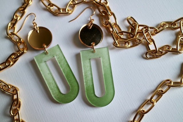 Verdant Halo Dangle Earrings - Juli's Wearable Art