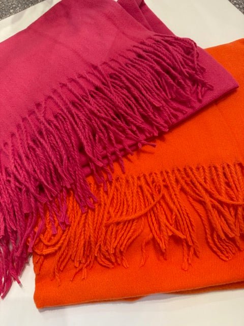 Vibrant Tassel Scarves - Juli's Wearable Art