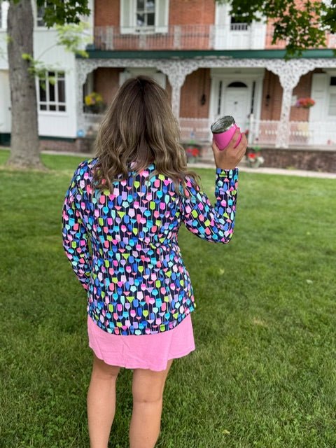 Vintage Vino Cooling Zip Jacket - Juli's Wearable Art