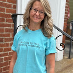 Walking by Faith, Tripping Constantly T-Shirt - Juli's Wearable Art