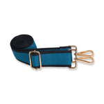 WanderFull® HydroBag® – Teal with Teal & Black Striped Strap - Juli's Wearable Art