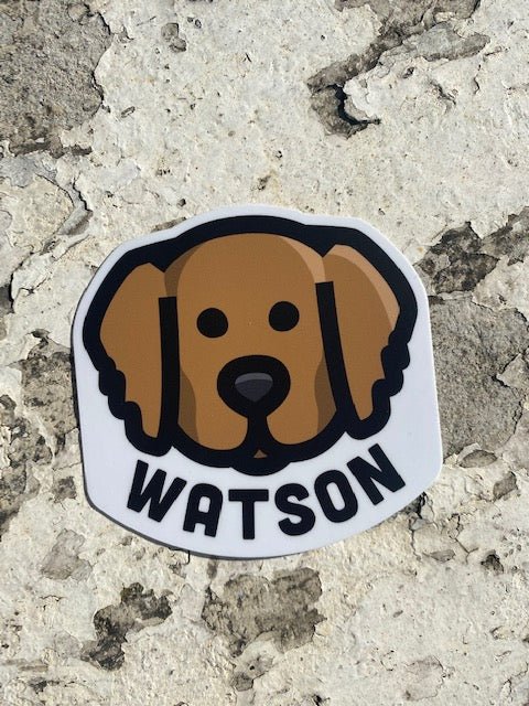 Watson the Goldendoodle Sticker - Juli's Wearable Art