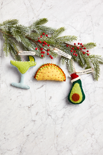 Mudpie Felted Wool Ornaments