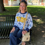 West Virginia Floral Toile Sweatshirt - Juli's Wearable Art