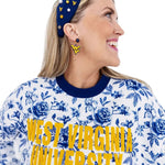 West Virginia Floral Toile Sweatshirt - Juli's Wearable Art