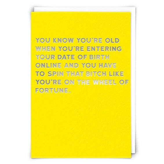 Wheel of Fortune Greeting Card - Juli's Wearable Art