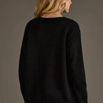 Whiskey Weather Sweater | Black + Tan - Juli's Wearable Art