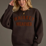 Whiskey Weather Sweatshirt | Charcoal - Juli's Wearable Art
