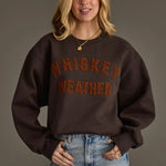 Whiskey Weather Sweatshirt | Charcoal - Juli's Wearable Art