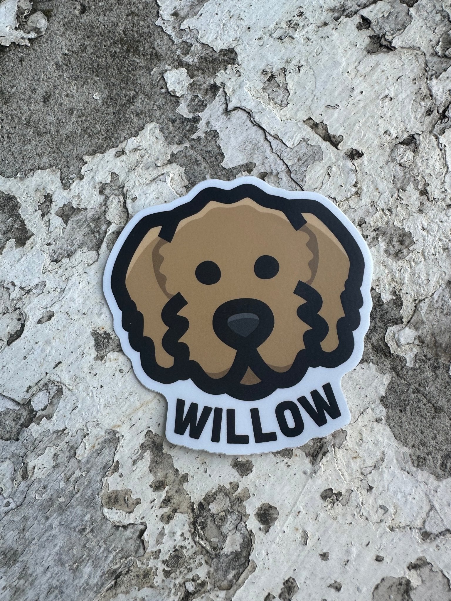 Willow the Goldendoodle Sticker - Juli's Wearable Art