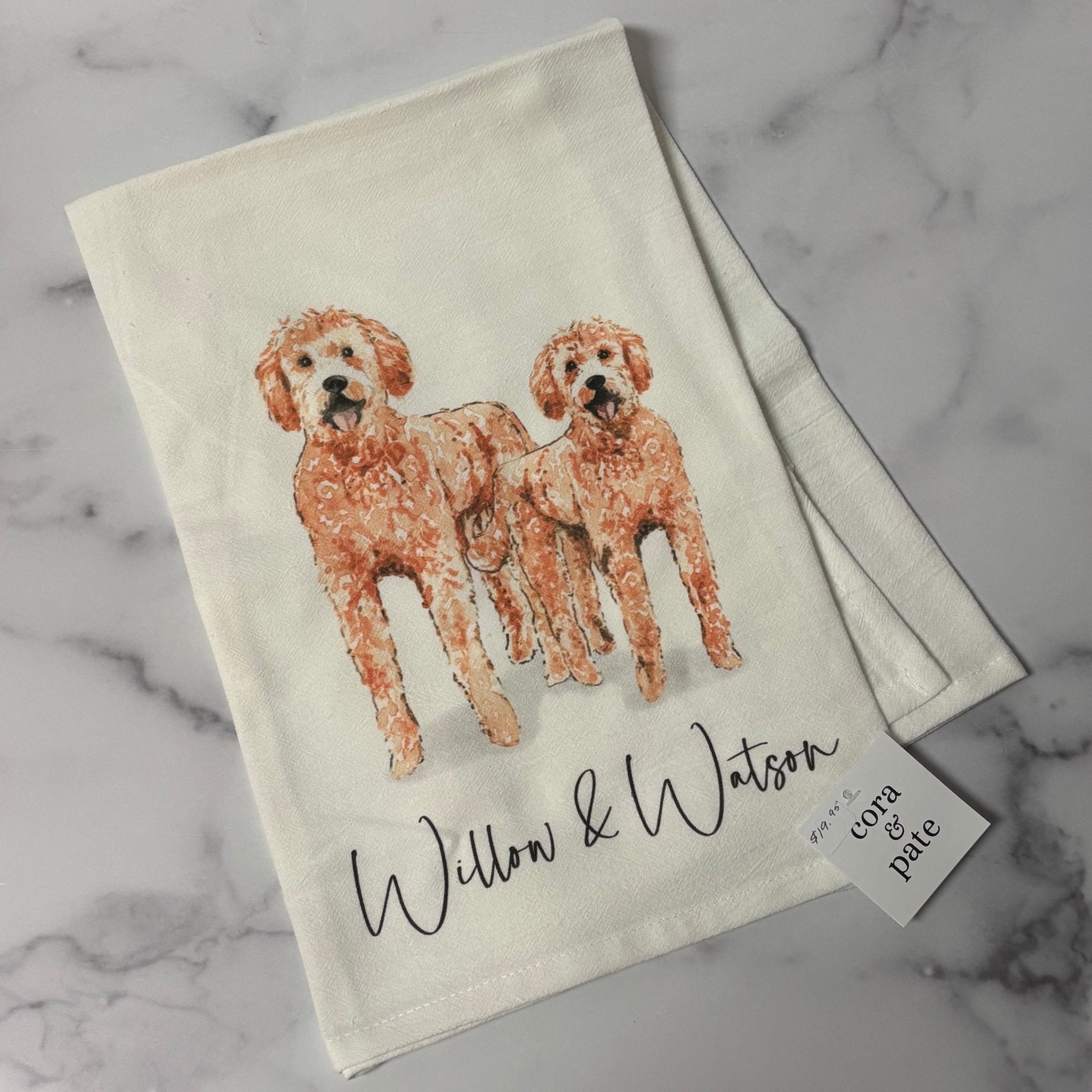 Willow & Watson Goldendoodle Tea Towel - Juli's Wearable Art