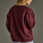 Wine Knit “Wine Weather” Sweater - Juli's Wearable Art