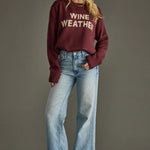 Wine Knit “Wine Weather” Sweater - Juli's Wearable Art