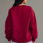 Wine Sweatshirt | Burgundy + Rose Mauve - Juli's Wearable Art