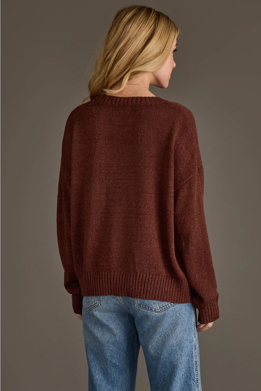 Wine Weekend Knit Sweater | Burgundy - Juli's Wearable Art
