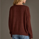 Wine Weekend Knit Sweater | Burgundy - Juli's Wearable Art