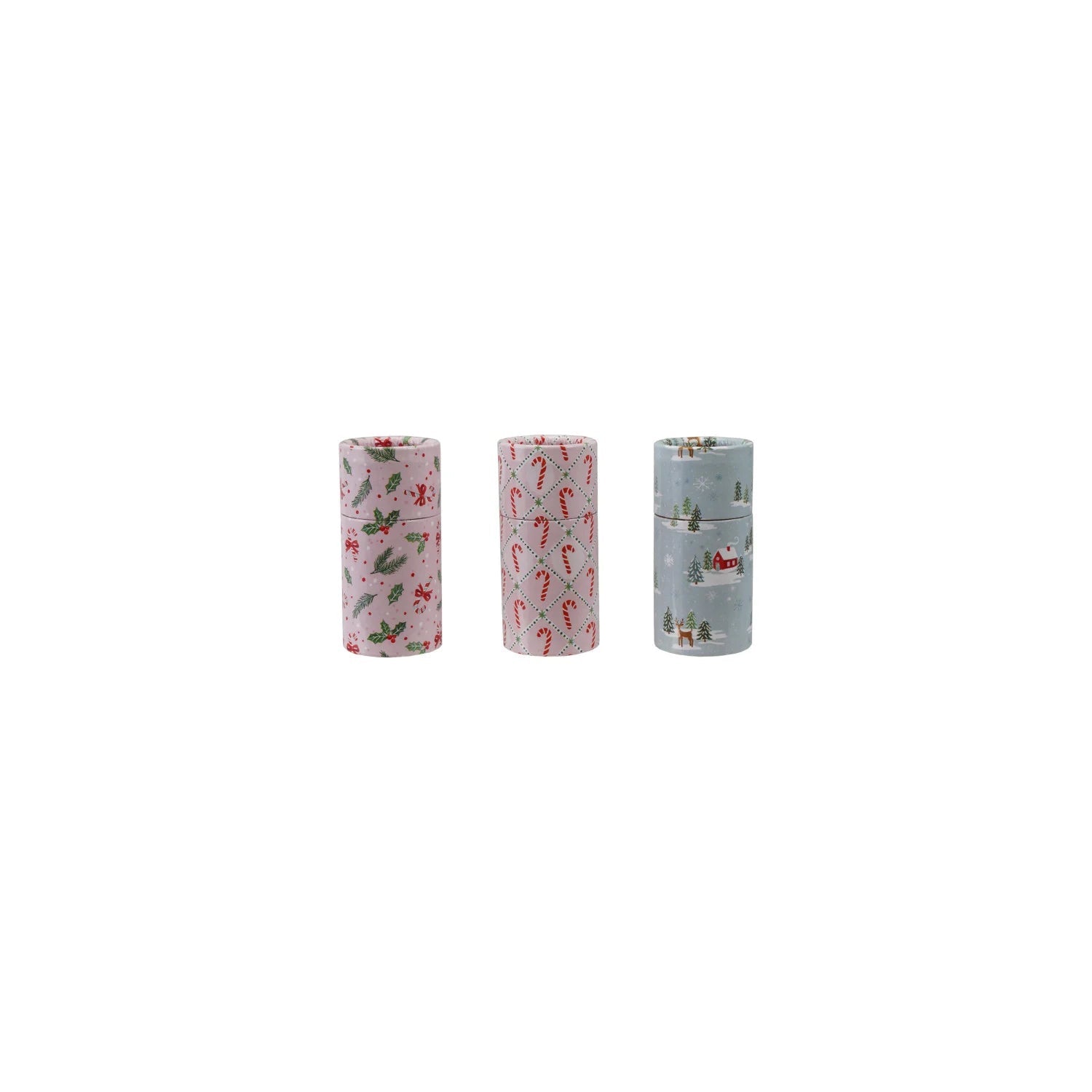 Winter Holiday Safety Matches in Decorative Tubes