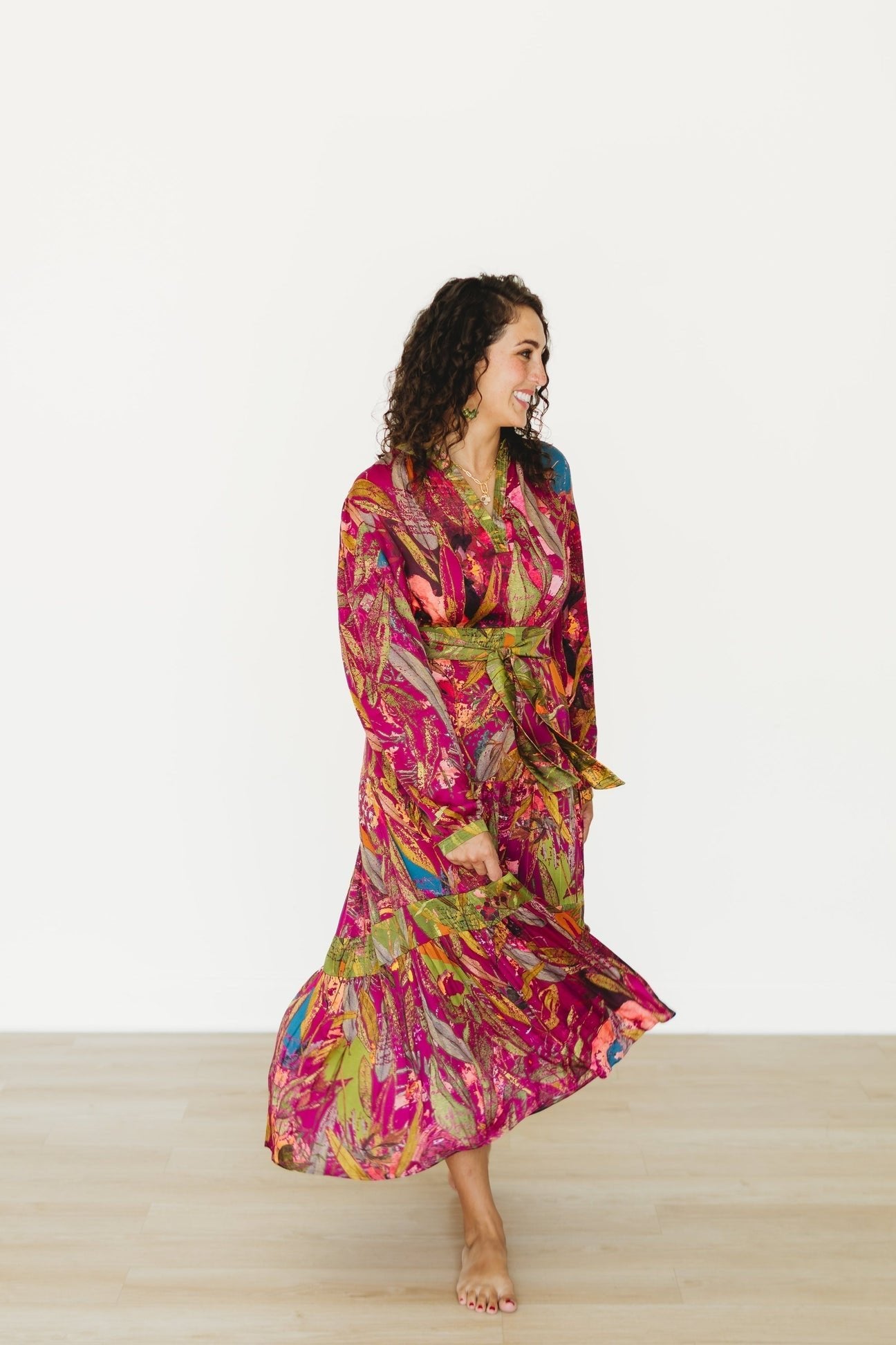 Winton + Waits Featherington Pink Drop Waist Dress - Juli's Wearable Art