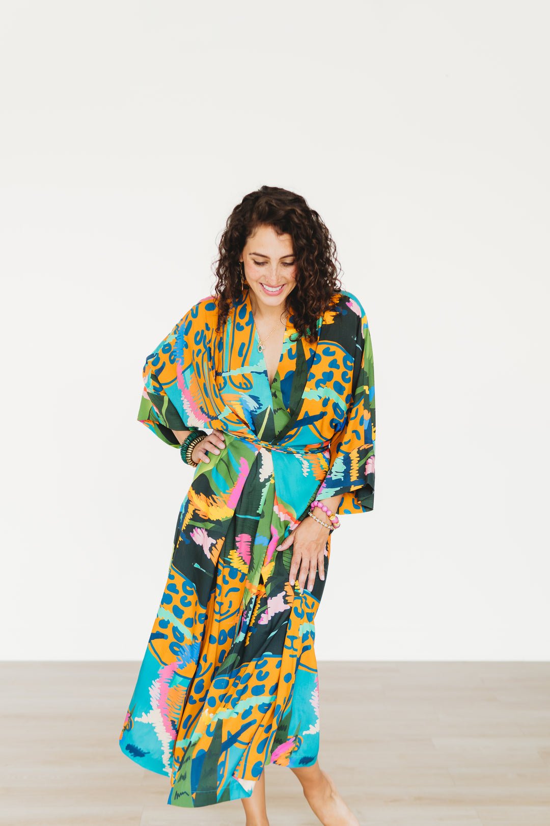 Winton + Waits Jungle Party Wrap - Tie Dress - Juli's Wearable Art