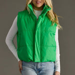 World Traveler Vest – Bright Green - Juli's Wearable Art