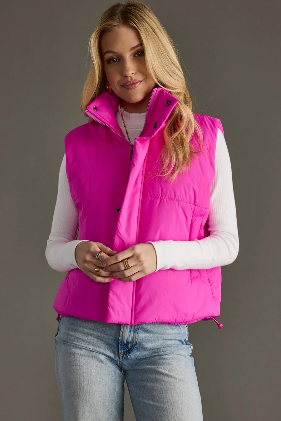 World Traveler Vest – Bright Pink - Juli's Wearable Art