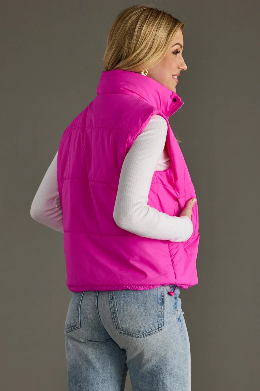 World Traveler Vest – Bright Pink - Juli's Wearable Art
