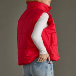 World Traveler Vest – Bright Red - Juli's Wearable Art